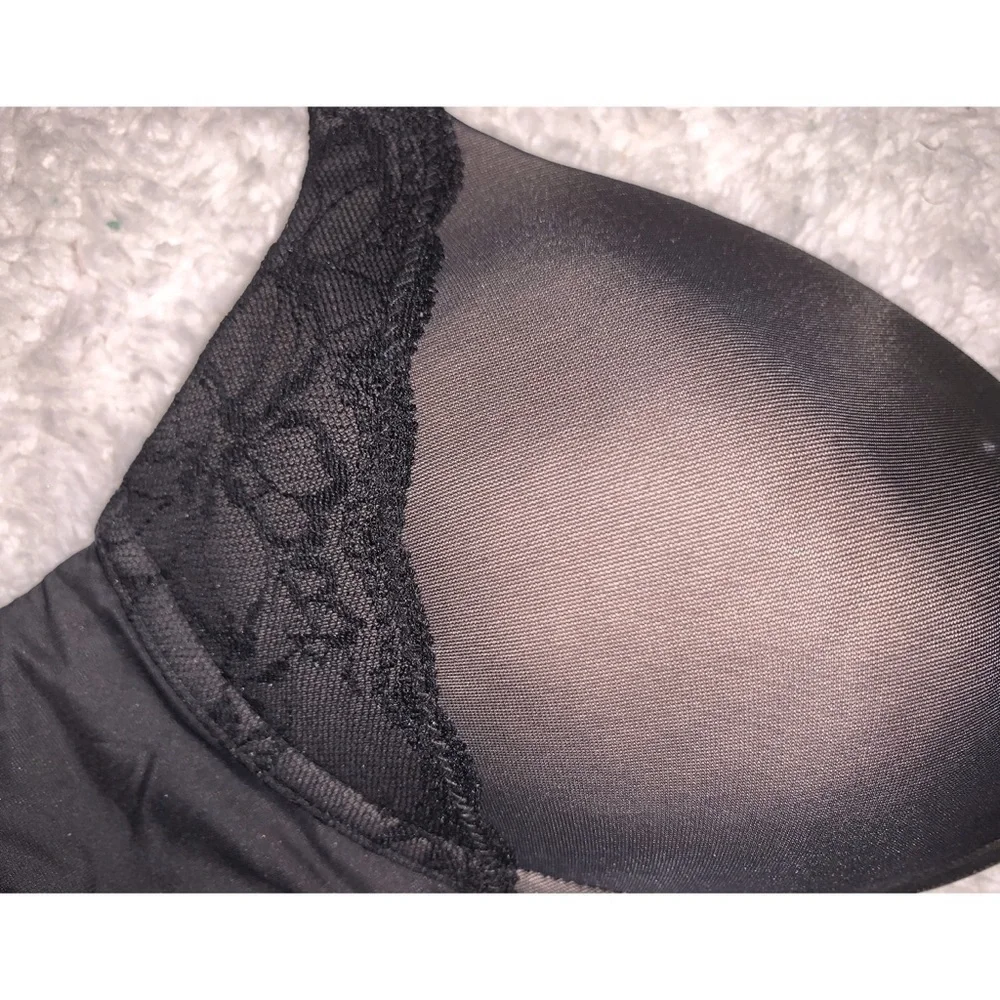 Maidenform 34B Black Lace Bra No Underwire - Picture 2 of 3
